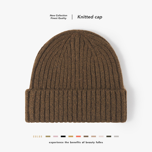 <span class=keywords><strong>Bonnet</strong></span> <span class=keywords><strong>en</strong></span> <span class=keywords><strong>laine</strong></span> tricoté unisexe, style europé<span class=keywords><strong>en</strong></span> et américain, épais et chaud, nouvelle collection pour homme et <span class=keywords><strong>femme</strong></span> - Product Image 1
