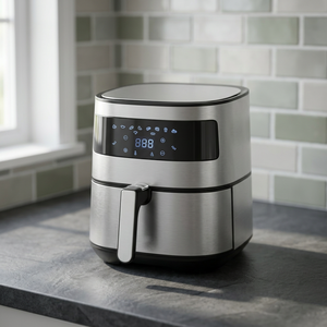 YUNCHA Classic New Design Square Electric <b>Air</b> <b>Fryer</b> 6.4L Capacity <b>Digital</b> Control Nonstick Coating Energy Saving 1700W Household - Product Image 2
