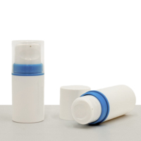 Flacon pompe sans air en plastique PP de 30 ml et 50 ml pour lotion, sérum, crème, écran solaire, nettoyant visage, emballage cosmétique