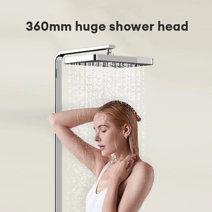 JOMOO Ensemble <span class=keywords><strong>de</strong></span> douche à détartrage automatique intelligent Système <span class=keywords><strong>de</strong></span> douche à clé <span class=keywords><strong>de</strong></span> <span class=keywords><strong>piano</strong></span> <span class=keywords><strong>de</strong></span> salle <span class=keywords><strong>de</strong></span> bains Capteur <span class=keywords><strong>de</strong></span> température Affichage numérique Mélangeur <span class=keywords><strong>de</strong></span> bain - Product Image 3