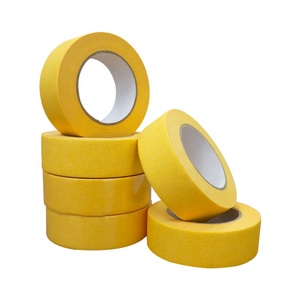 Nastro Adesivo in Gomma Impermeabile Monofacciale Resistente al Calore <span class=keywords><strong>per</strong></span> Mascheratura Automobilistica con <span class=keywords><strong>Carta</strong></span> Crespa <span class=keywords><strong>per</strong></span> Verniciatura <span class=keywords><strong>Auto</strong></span> - Product Image 1