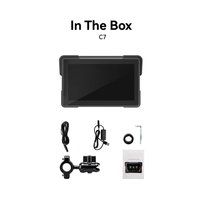 AOOCCI C7 Écran de navigation GPS pour moto de 7 pouces avec CarPlay sans fil