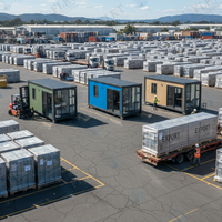 Unité de conteneur modulaire préfabriquée FLKT robuste pour camp de travail, exploitation minière et construction, maison conteneur maritime