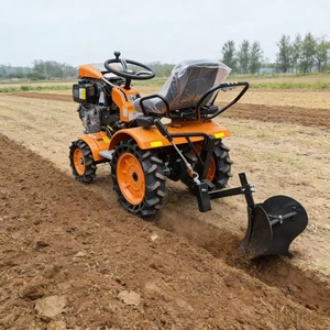 Tracteur à chenilles agricole <span class=keywords><strong>de</strong></span> 40 CV pour rizières avec rotoculteur et remorque - Product Image 1