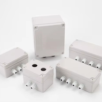 Boîte étanche en plastique pour jonction électrique, boîtier IP65 avec joint en silicone pour câble extérieur