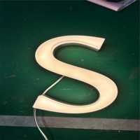 Enseignes lumineuses LED frontales 3D pour extérieur, enseignes commerciales éclairées, décoration publicitaire, étanches IP65, directionnelles