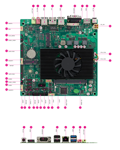 Carte mère Mini ITX <span class=keywords><strong>Intel</strong></span> <span class=keywords><strong>Core</strong></span> I3-3110M <span class=keywords><strong>I5</strong></span>-<span class=keywords><strong>3320M</strong></span> I7-3520M I3-3210M <span class=keywords><strong>I5</strong></span>-3210M I7-3540M 3ème génération DDR3 2COM LVDS EDP pour kiosque POS - Product Image 3