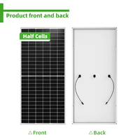 Stock UE pour module PV 540-550W panneaux solaires monocristallins demi-cellule 21.3% efficacité 144 cellules couvercle frontal en verre alimentation OEM