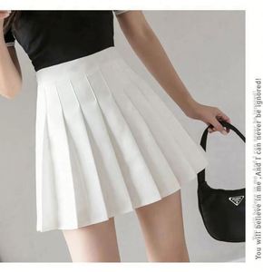 2025 Spring Summer Korean Women Natural Waist Casual Breathable Knitted <b>Mini</b> <b>Skirt</b> Shorts Pleated <b>Ruffles</b> Solid Pink Polyester - Product Image 5