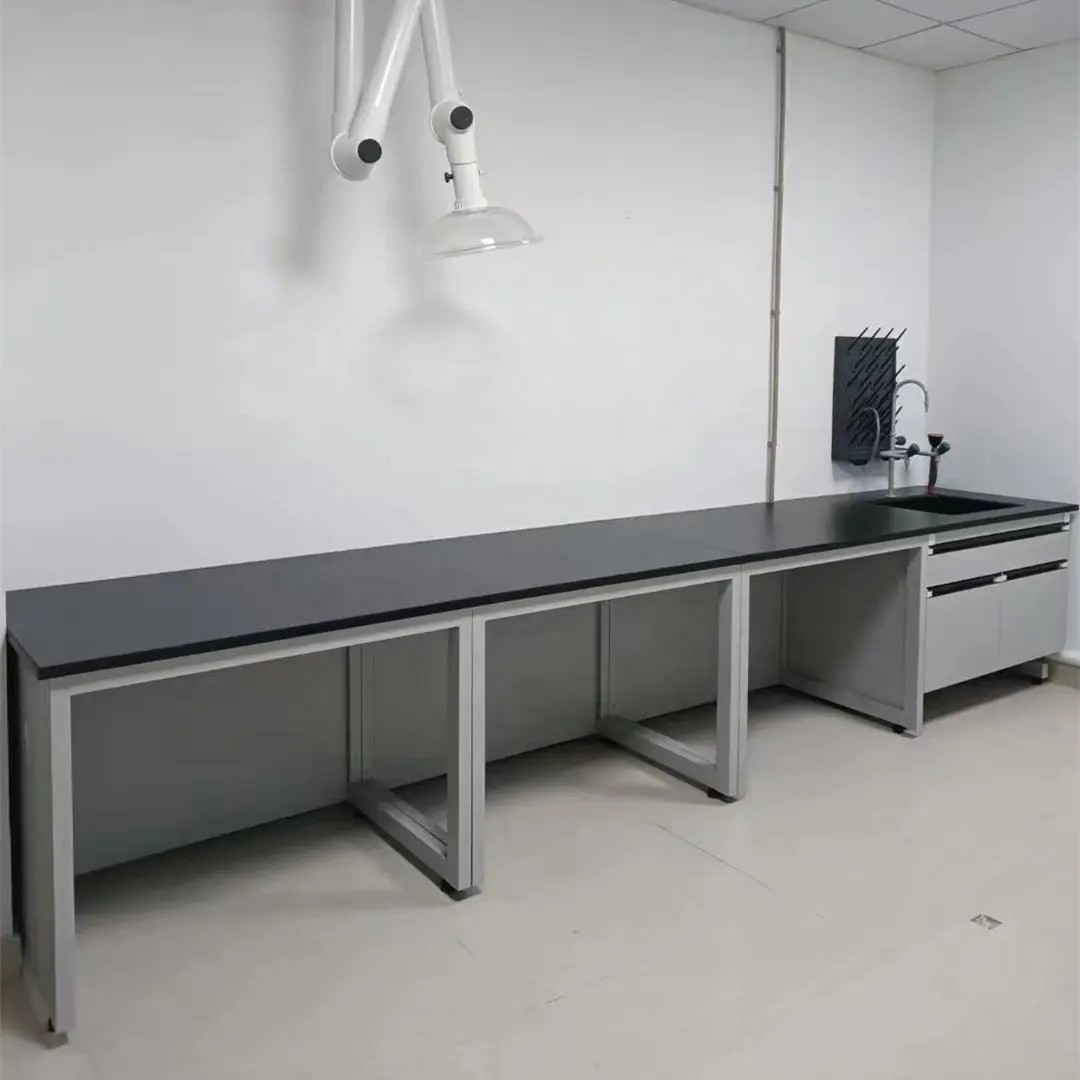 Banc/table à cadre en acier de laboratoire de haute qualité, résistance aux acides et aux alcalis, table/banc d'équipement