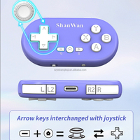 Manette de jeu sans fil ShanWan Q36 en plastique ABS, mini, légère, BT, de poche, MFI, pour téléphone portable Android, iOS, tablette, PC, Windows