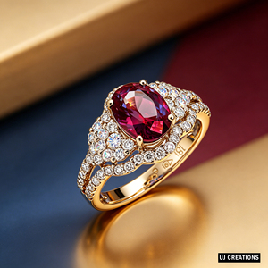 Bague de mariage ajustable en argent S925 plaqué or 14K, avec zircon ovale de laboratoire certifié IGI, taille brillant, idéale pour les fêtes - Product Image 2