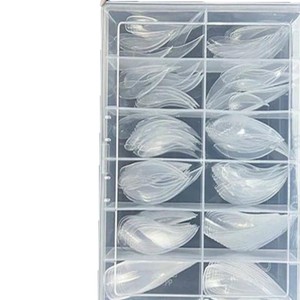 Vente en gros de 120 pièces style français armure stiletto nail art <span class=keywords><strong>griffe</strong></span> d'aigle transparent longue tenue amovible <span class=keywords><strong>faux</strong></span> ongles pour doigt - Product Image 5