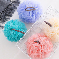 60g Épurateur de Corps Bain Douche Luffa Éponge Pe Mesh Pouf Boule de Douche Éponge de Bain Exfoliante pour Femmes et Hommes