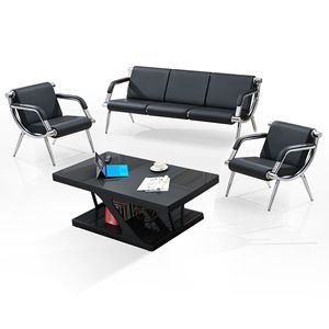 Sofá de espera para salón de belleza, sillón largo, sofá multiplaza, precio mayorista de fábrica LE - Product Image 6