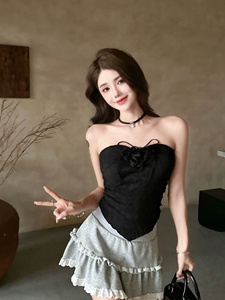 Top Corto Rosa, Top Básico de Verano, <span class=keywords><strong>Camiseta</strong></span> sin Mangas Popular para Mujer - Product Image 5