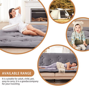 מחצלת futon מזרן foldable יפנית רצפת מזרן מתגלגל עם קו רחצה קל לחנות ונייד - Product Image 3