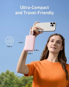 Banco de energía <span class=keywords><strong>Anker</strong></span> ZOLO 30W 10000mAh con cable de cargador rápido Batería de polímero de litio para iPhone 15 y computadora portátil - Product Image 3