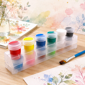 Coffret <span class=keywords><strong>de</strong></span> peinture à la tempera et <span class=keywords><strong>gouache</strong></span> lavable, non toxique, pour enfants - Product Image 1