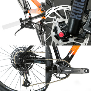 Carbon Fiber Full Suspension Lightweight Mountain Bike 12-Speed Remote Lockout Aluminum Wheels for XC Racing Riding Pro Carbon F - Product Image 2