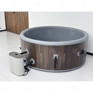 Piscine de nage extérieure pour 4 personnes, <span class=keywords><strong>spa</strong></span> de haute qualité avec hydrothérapie et massage, bain à remous pour la maison - Product Image 3