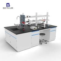 Meilleur plan de travail de laboratoire en matériau de qualité supérieure, comptoirs en résine phénolique, mobilier de laboratoire avec tiroirs pour la chimie