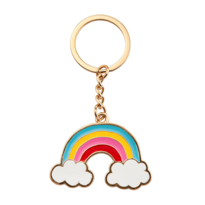 Llavero Personalizado con Forma a Medida, Esmalte Duro y Suave, 3D 2D, Aleación de Zinc, Metal Dorado, Letra de Dibujos Animados - Product Image 1
