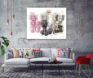 Amour série dessin animé Graffiti ours affiches Pop <span class=keywords><strong>mur</strong></span> Art photos pour impression sur toile peinture à l'huile pour la maison salon décor - Product Image 4