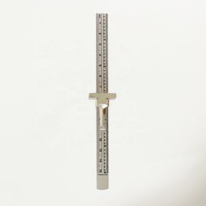 Penggaris Baja Tahan Karat Ukuran 15cm dengan Klip Logo OEM Diterima - Product Image 2