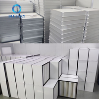 Filtre à air HEPA H13 H14, fabrication en usine, taille personnalisée 24x24 pouces, cadre en aluminium, filtre CVC pour hotte à flux d'air laminaire