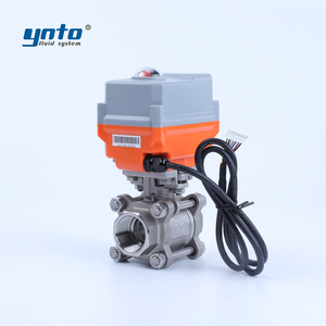 Dc12vdc24v nhỏ thiết bị truyền động điện 304 thép không gỉ bóng van 1 "inch loại điện 2 chiều bóng van ren kết nối - Product Image 2