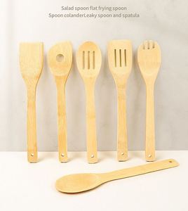 Juego de Ocho Utensilios de Cocina de Bambú, Espátula Antiadherente, Cuchara para Sopa, Personalización con Logotipo - Product Image 3