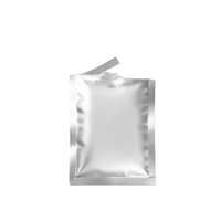 Sachet en aluminium plat imprimé avec logo personnalisé, emballage thermoscellable jetable, sachet laminé résistant à l'humidité