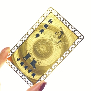 La mejor tarjeta de Buda de metal de doble cara en relieve dorado personalizado y tarjeta de visita de metal - Product Image 3