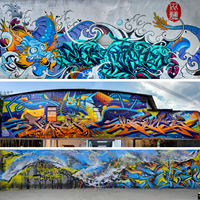 Cat Grafiti Aerosol Profesional, Formula Khusus, Anti-Tetes, Cepat Kering, Kualitas Ekspor
