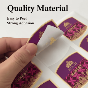 Self-adhesive <b>waterproof</b> printed stickers clear high-resolution <b>labels</b> suitable for food and beverages durable - Product Image 2