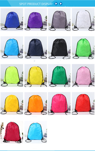 MOQ bajo, bolsa de cuerda reutilizable personalizada, mochila con cordón, bolsa de cordón de poliéster, mochila escolar para actividades al aire libre - Product Image 6