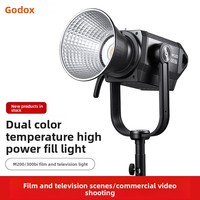 Projecteur LED continu Godox M200/M300 D Bi-Color 330W à température de couleur réglable pour studio et diffusion en direct