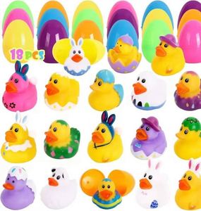 Promotional Custom Easter Rubber Ducks Mini 2" Bunny Duckies <b>Bath</b> Toys Bulk Bathtub Squeaky Tub Swim Floating Duck Vinyl Toy - Product Image 1