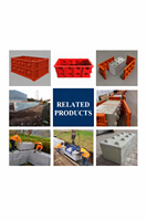 Kit de Construcción de Muros de Contención - Molde de Acero para Bloques de Hormigón con Sistema de Enclavamiento, Ecológico