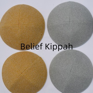 Creencia Hombre judío Bar Mitzvah Fiesta <span class=keywords><strong>DE</strong></span> BODA Fleuri Yarmulka Algodón a cuadros Hombre Skullcap Kippah Kippot Sombrero - Product Image 2