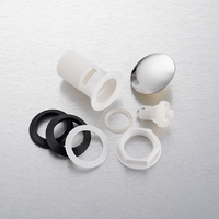 Pabrik langsung murah putih plastik PC limbah Pop-up Drain kamar mandi klik klick Filter untuk kamar mandi