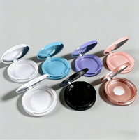 Boîte de rangement compacte pour faux cils magnétiques en ABS, portable et lavable, pour poudre et illuminateur cosmétique
