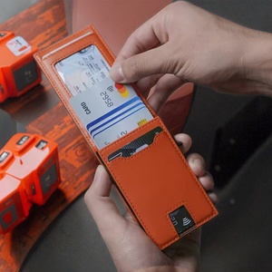 For Boshiho Vintage Metal <b>RFID</b> Blocking Pop-up Card Holder Bifold <b>Wallet</b> with Short Length Money Cards Great Gift for Men - Product Image 5