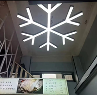 Lumières linéaires pendantes carrées menées pour le projet de club de centre commercial d'immeuble de bureaux de studio