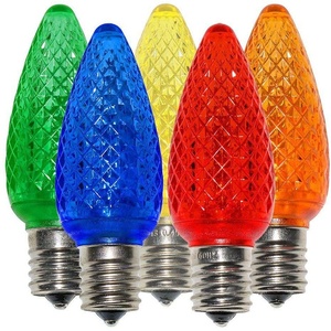 Christmas <strong>Light</strong> <strong>Bulbs</strong> LED <strong>C9</strong> Faceted <strong>Light</strong> <strong>E17</strong> Durable Waterproof for Socket Spool Wire Stringer - Product Image 2