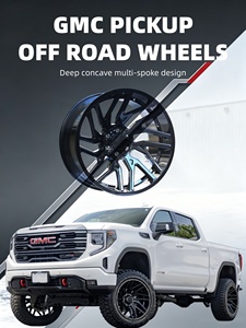 Rines de Aleación de Aluminio A356 20x10/20x12, Fundición a Baja Presión, Acabado Cóncavo Profundo Personalizado, Compatibles con Wrangler, F150, Silverado, RAM, Bronco - Product Image 4
