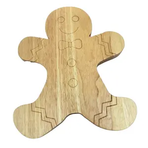 Personnalisé En Bois Pain D'épice Homme Conseil Fromage Planche À Découper pour Noël Pour Cadeau