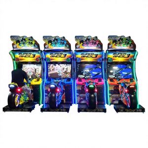 Machine de jeu d'arcade de course de moto amusante avec écran LCD HD de 47 pouces, fonctionnant à 3 pièces, Super Bike - Product Image 1