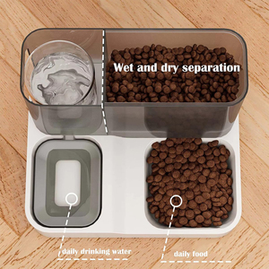Comedero y Bebedero Automático 2 en 1 para Perros y Gatos, Resistente al Agua, para Uso en Exteriores, con Recipientes Desmontables de Plástico, Fácil de Limpiar, para Cachorros y Gatitos - Product Image 2
